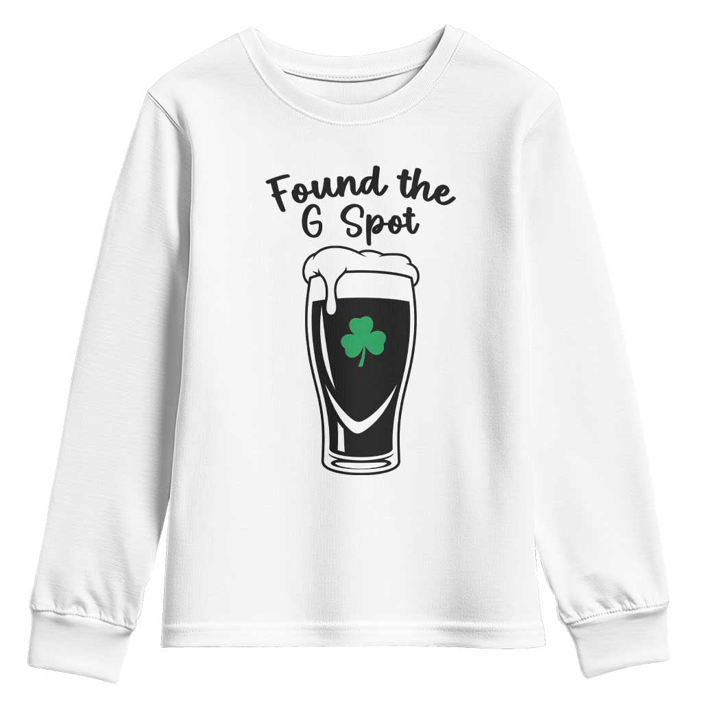 Funny St Patrick’s Day Beer Youth Sweatshirt Found The G Spot