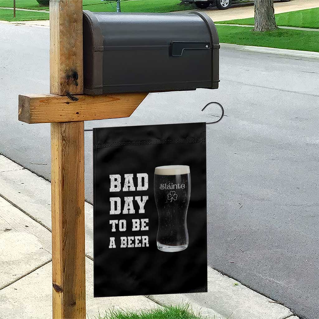 Irish Shamrock Beer Garden Flag Bad Day To Be A Beer