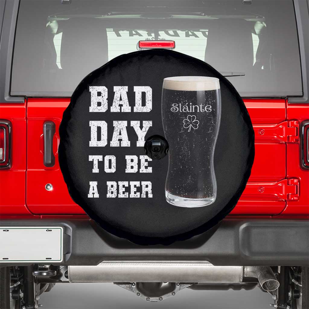 Irish Shamrock Beer Spare Tire Cover Bad Day To Be A Beer