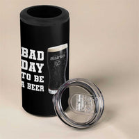Irish Shamrock Beer 4 in 1 Can Cooler Tumbler Bad Day To Be A Beer