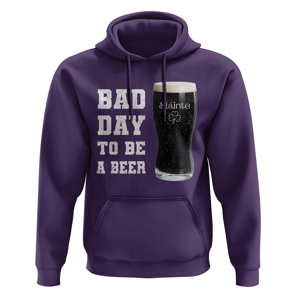 Irish Shamrock Beer Hoodie Bad Day To Be A Beer