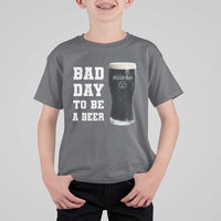 Irish Shamrock Beer T Shirt For Kid Bad Day To Be A Beer