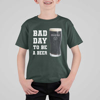 Irish Shamrock Beer T Shirt For Kid Bad Day To Be A Beer