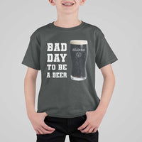 Irish Shamrock Beer T Shirt For Kid Bad Day To Be A Beer