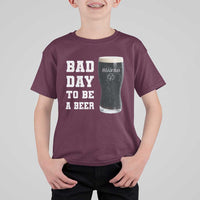 Irish Shamrock Beer T Shirt For Kid Bad Day To Be A Beer