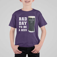 Irish Shamrock Beer T Shirt For Kid Bad Day To Be A Beer