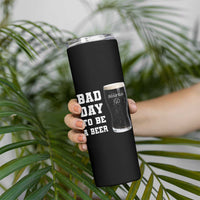 Irish Shamrock Beer Skinny Tumbler Bad Day To Be A Beer