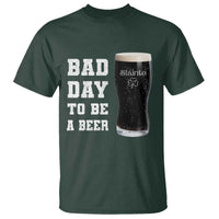 Irish Shamrock Beer T Shirt Bad Day To Be A Beer