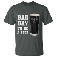 Irish Shamrock Beer T Shirt Bad Day To Be A Beer