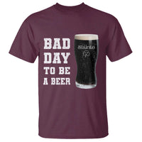 Irish Shamrock Beer T Shirt Bad Day To Be A Beer