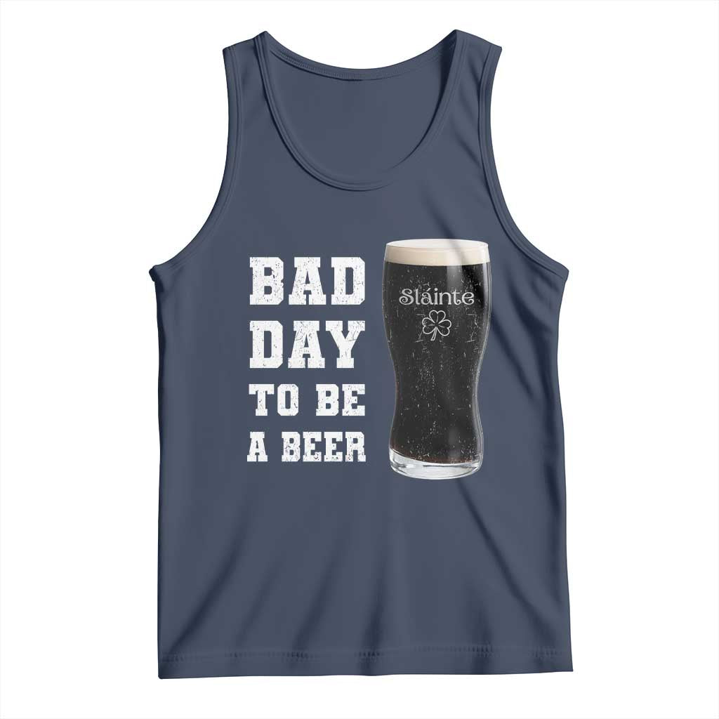 Irish Shamrock Beer Tank Top Bad Day To Be A Beer