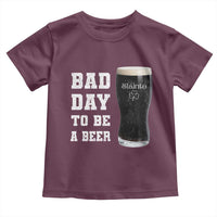 Irish Shamrock Beer Toddler T Shirt Bad Day To Be A Beer