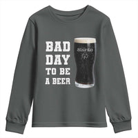 Irish Shamrock Beer Youth Sweatshirt Bad Day To Be A Beer