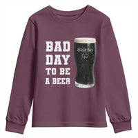 Irish Shamrock Beer Youth Sweatshirt Bad Day To Be A Beer