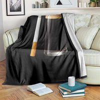 Irish Shamrock Beer Smoking Pub Drinking Humor Throw Blanket