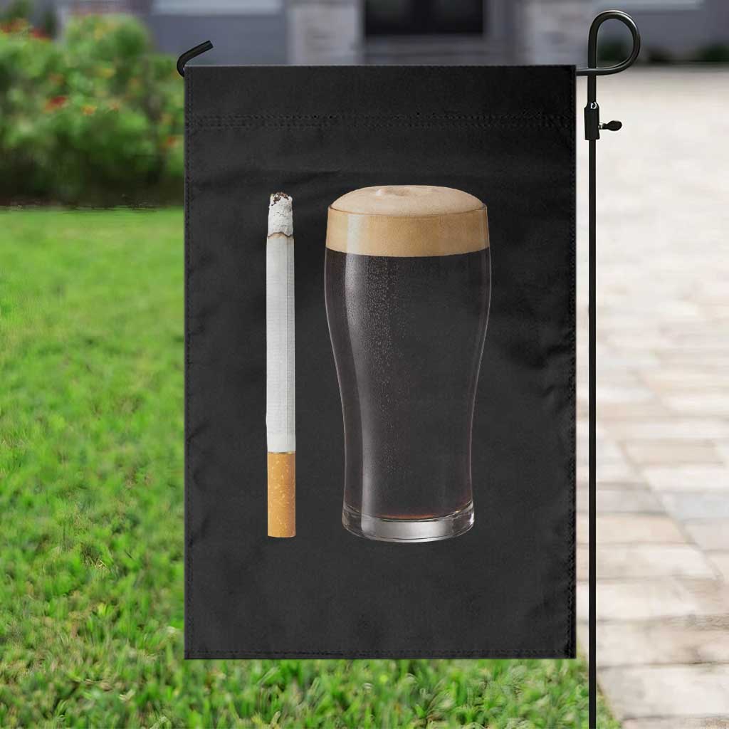 Irish Shamrock Beer Smoking Pub Drinking Humor Garden Flag