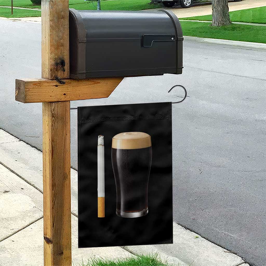 Irish Shamrock Beer Smoking Pub Drinking Humor Garden Flag