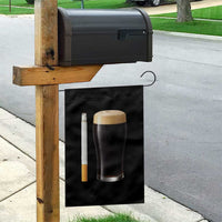 Irish Shamrock Beer Smoking Pub Drinking Humor Garden Flag