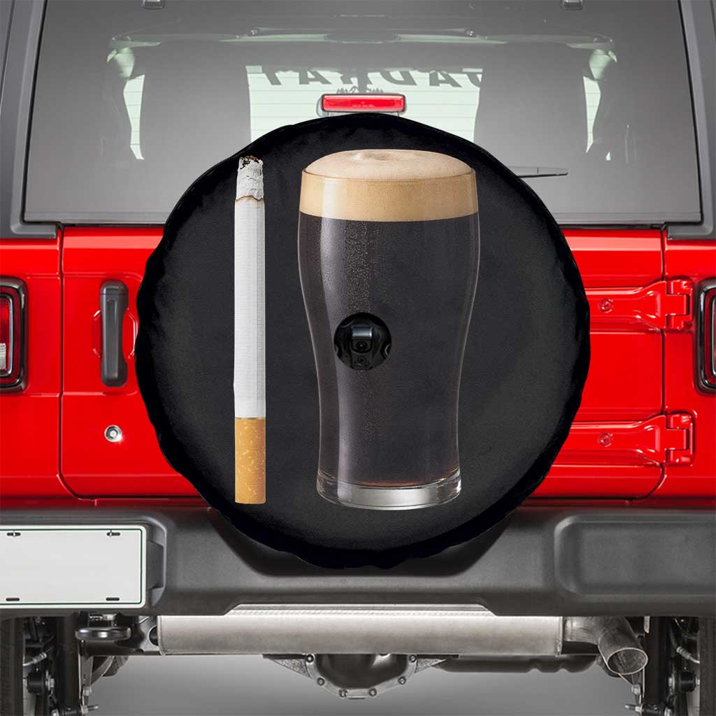 Irish Shamrock Beer Smoking Pub Drinking Humor Spare Tire Cover