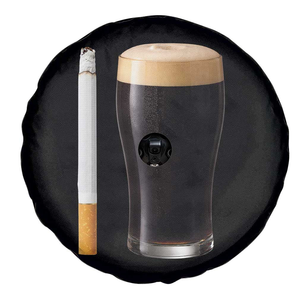 Irish Shamrock Beer Smoking Pub Drinking Humor Spare Tire Cover