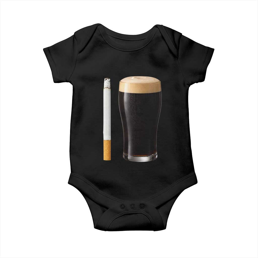 Irish Shamrock Beer Smoking Pub Drinking Humor Baby Onesie