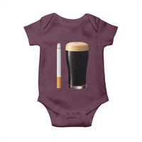 Irish Shamrock Beer Smoking Pub Drinking Humor Baby Onesie