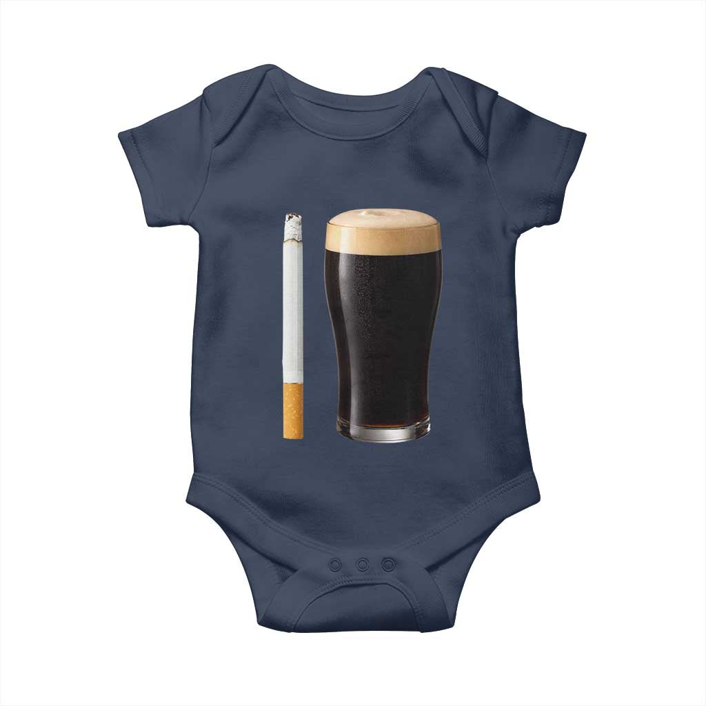 Irish Shamrock Beer Smoking Pub Drinking Humor Baby Onesie