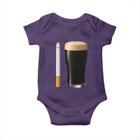 Irish Shamrock Beer Smoking Pub Drinking Humor Baby Onesie