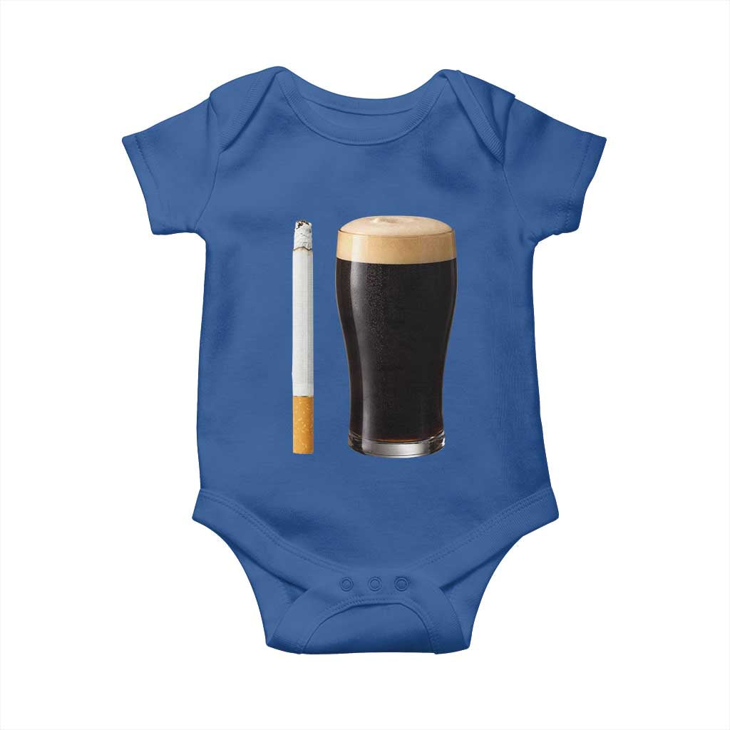 Irish Shamrock Beer Smoking Pub Drinking Humor Baby Onesie