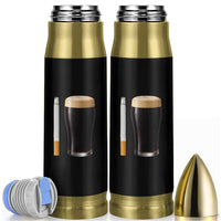 Irish Shamrock Beer Smoking Pub Drinking Humor Bullet Tumbler