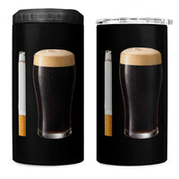 Irish Shamrock Beer Smoking Pub Drinking Humor 4 in 1 Can Cooler Tumbler