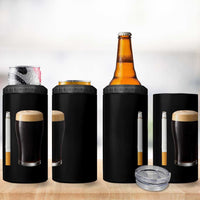 Irish Shamrock Beer Smoking Pub Drinking Humor 4 in 1 Can Cooler Tumbler