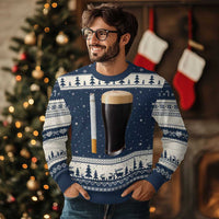 Irish Shamrock Beer Smoking Pub Drinking Humor Ugly Christmas Sweater