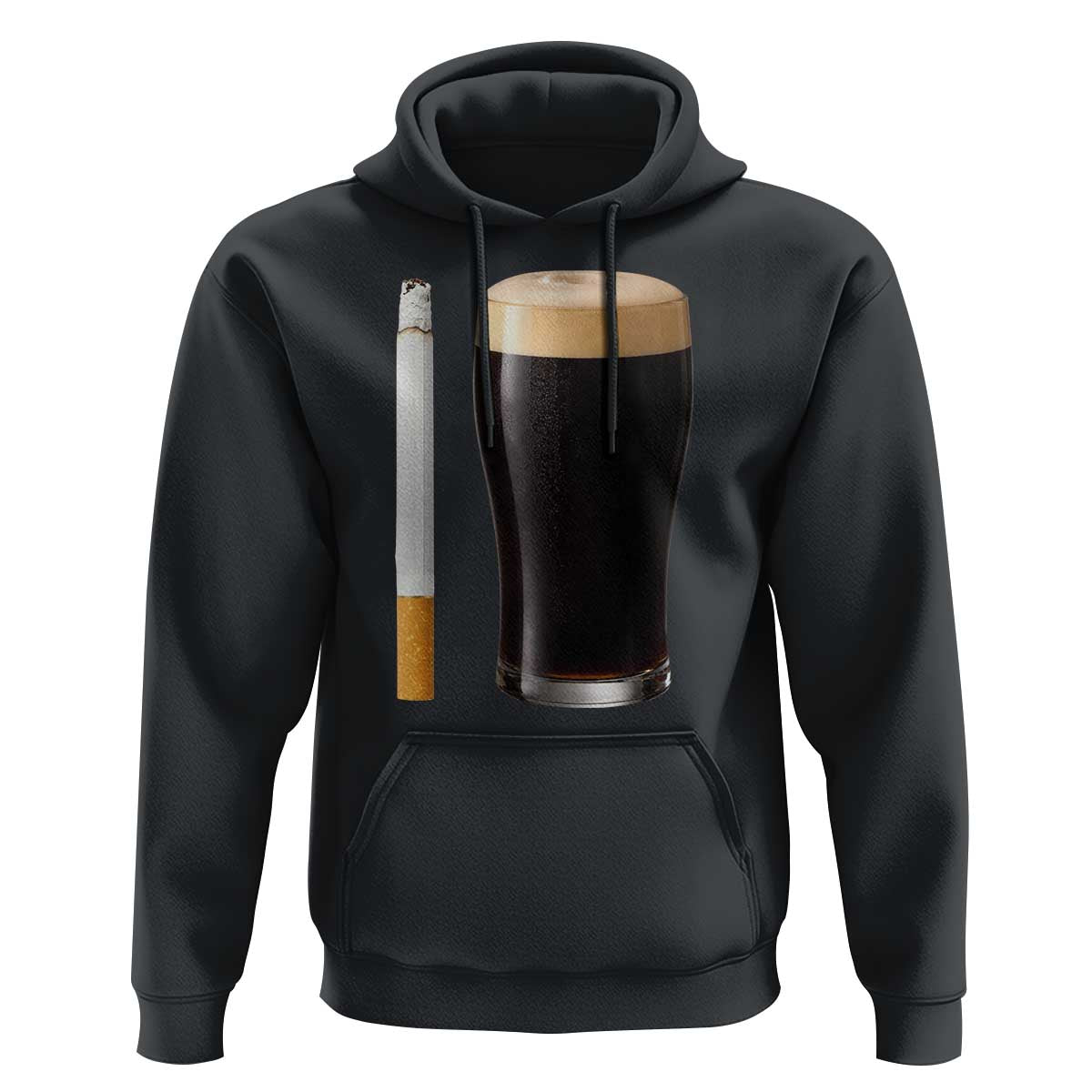 Irish Shamrock Beer Smoking Pub Drinking Humor Hoodie
