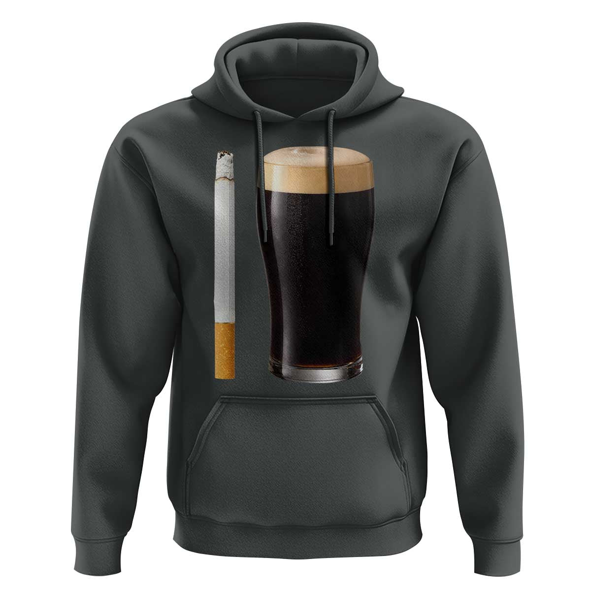 Irish Shamrock Beer Smoking Pub Drinking Humor Hoodie