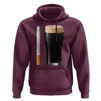 Irish Shamrock Beer Smoking Pub Drinking Humor Hoodie