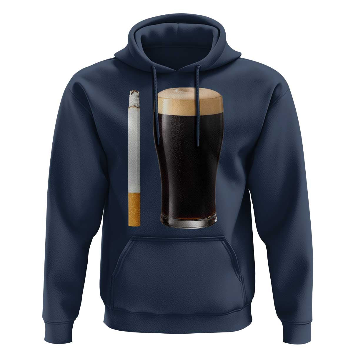 Irish Shamrock Beer Smoking Pub Drinking Humor Hoodie