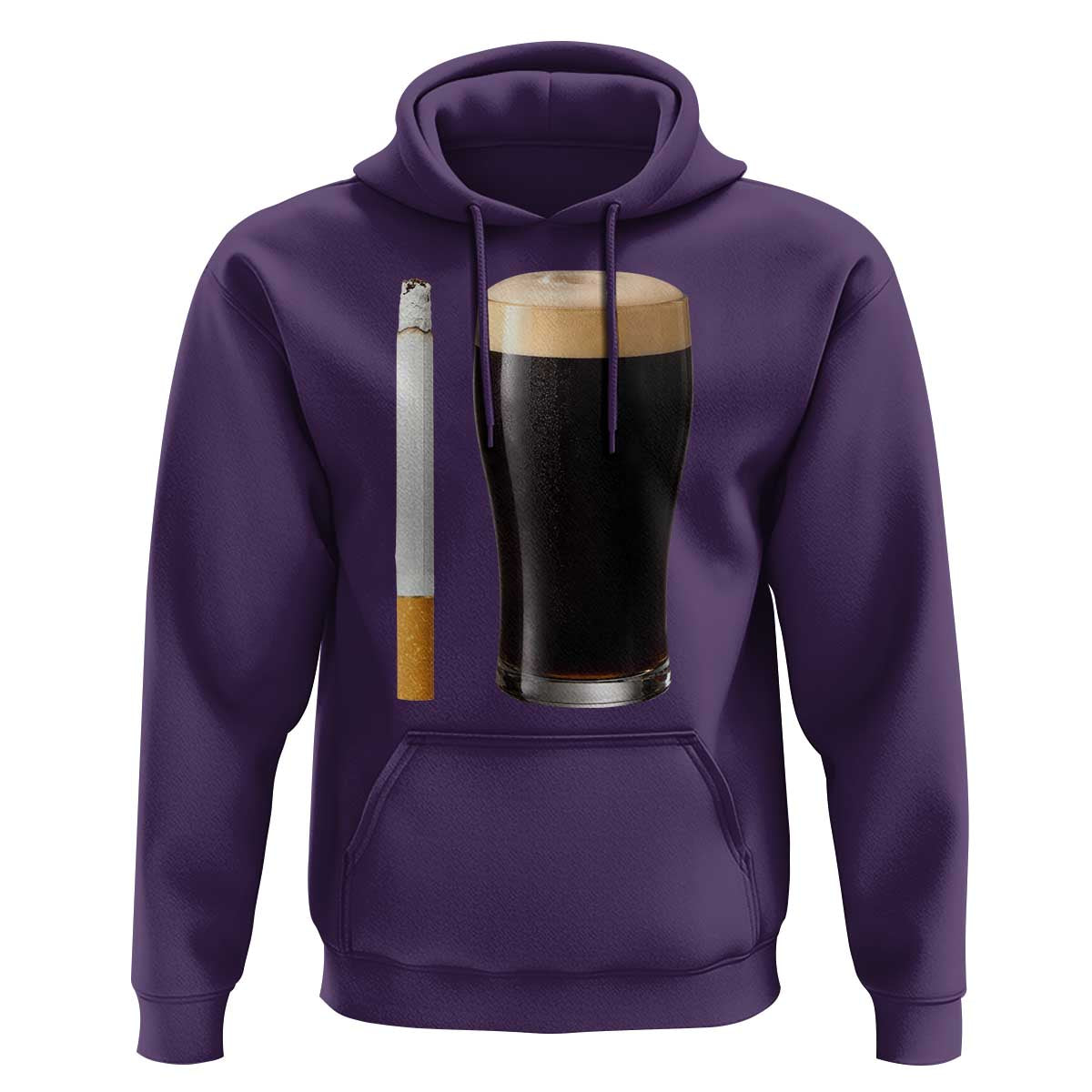 Irish Shamrock Beer Smoking Pub Drinking Humor Hoodie