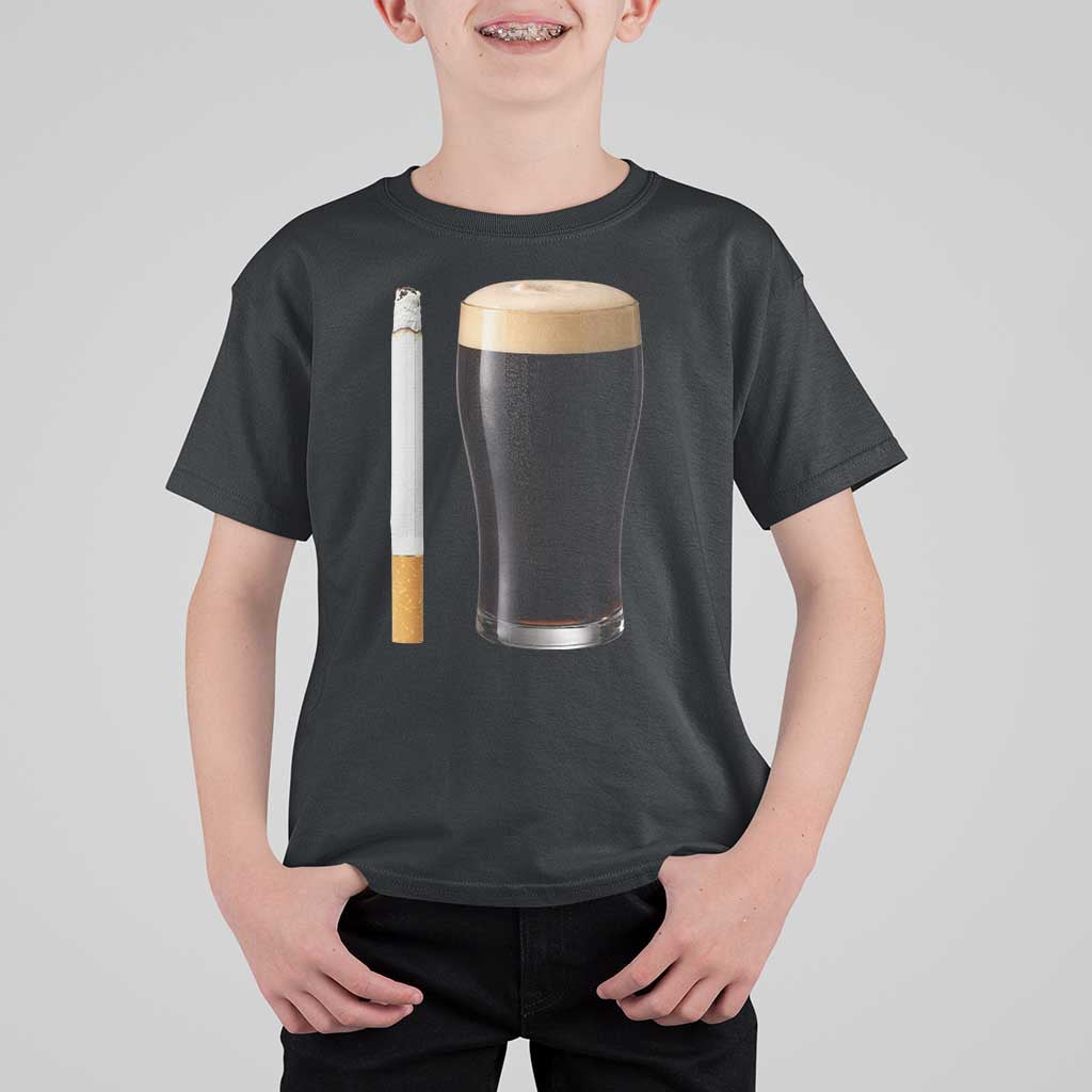Irish Shamrock Beer Smoking Pub Drinking Humor T Shirt For Kid