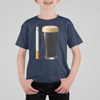 Irish Shamrock Beer Smoking Pub Drinking Humor T Shirt For Kid