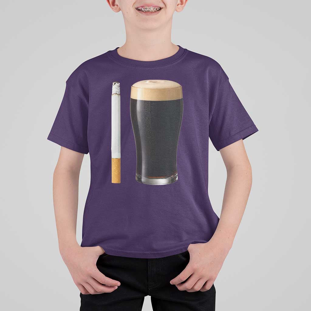Irish Shamrock Beer Smoking Pub Drinking Humor T Shirt For Kid