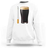 Irish Shamrock Beer Smoking Pub Drinking Humor Sweatshirt