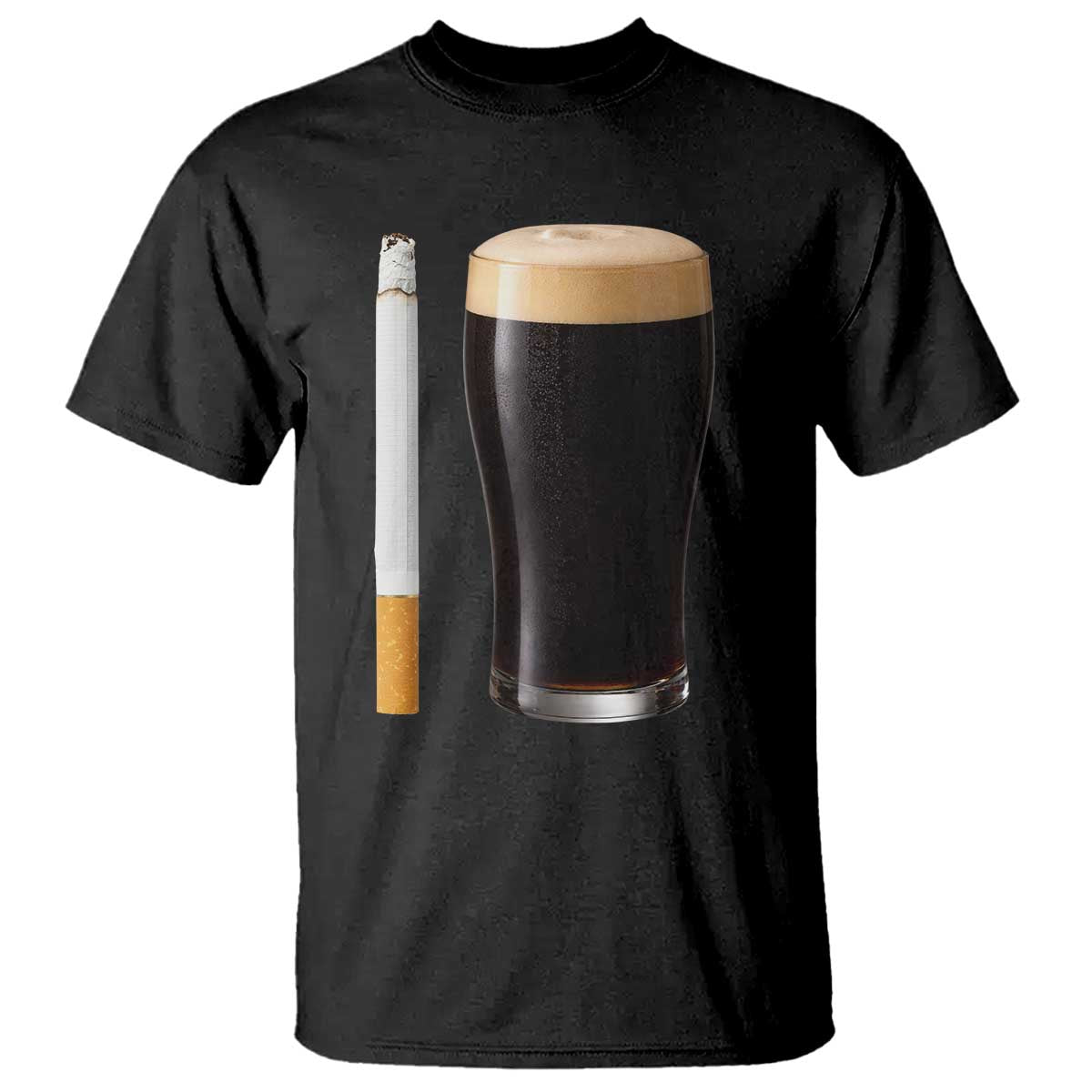 Irish Shamrock Beer Smoking Pub Drinking Humor T Shirt