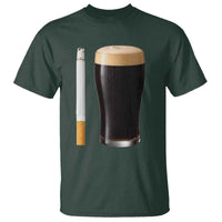 Irish Shamrock Beer Smoking Pub Drinking Humor T Shirt