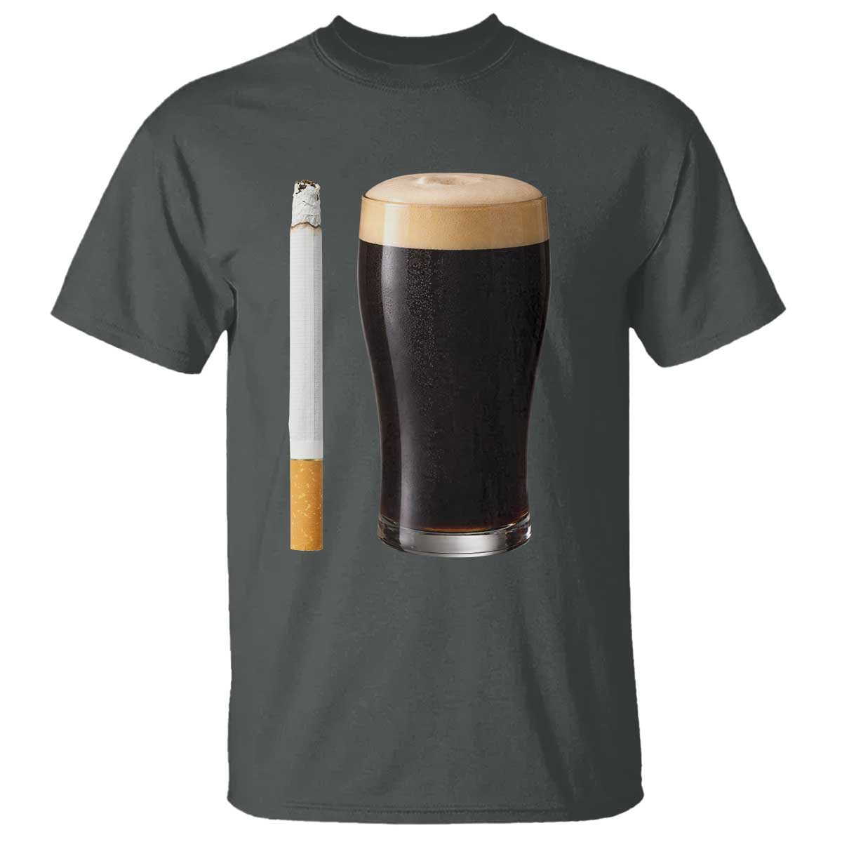 Irish Shamrock Beer Smoking Pub Drinking Humor T Shirt