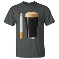 Irish Shamrock Beer Smoking Pub Drinking Humor T Shirt