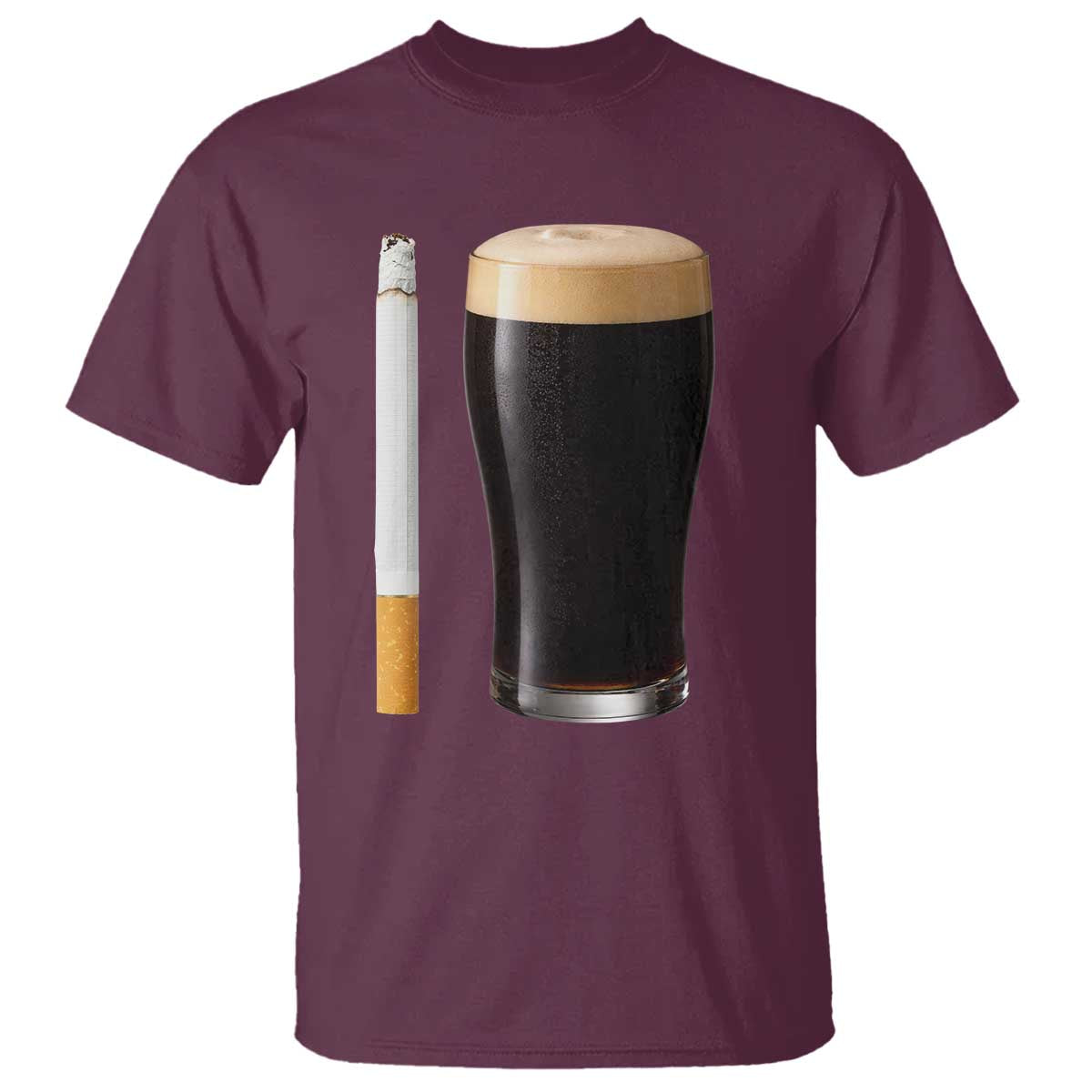 Irish Shamrock Beer Smoking Pub Drinking Humor T Shirt