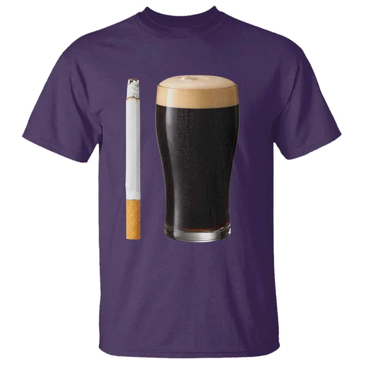 Irish Shamrock Beer Smoking Pub Drinking Humor T Shirt