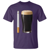 Irish Shamrock Beer Smoking Pub Drinking Humor T Shirt
