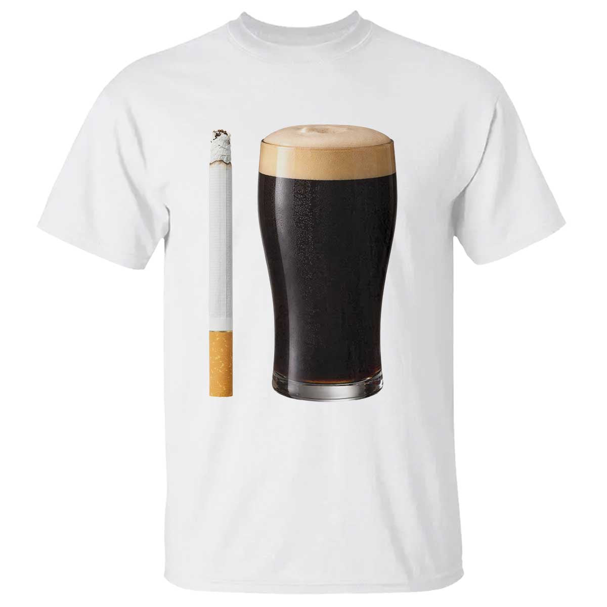 Irish Shamrock Beer Smoking Pub Drinking Humor T Shirt